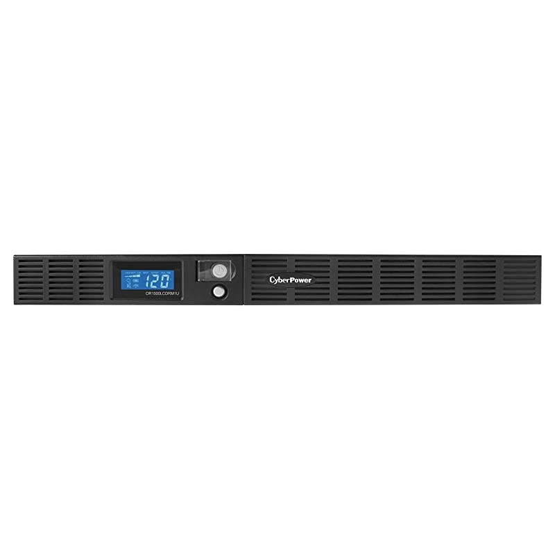 OR1500LCDRM1U Smart App LCD UPS System, 1500VA/900W, 6 Outlets, AVR, 1U Rackmount Black