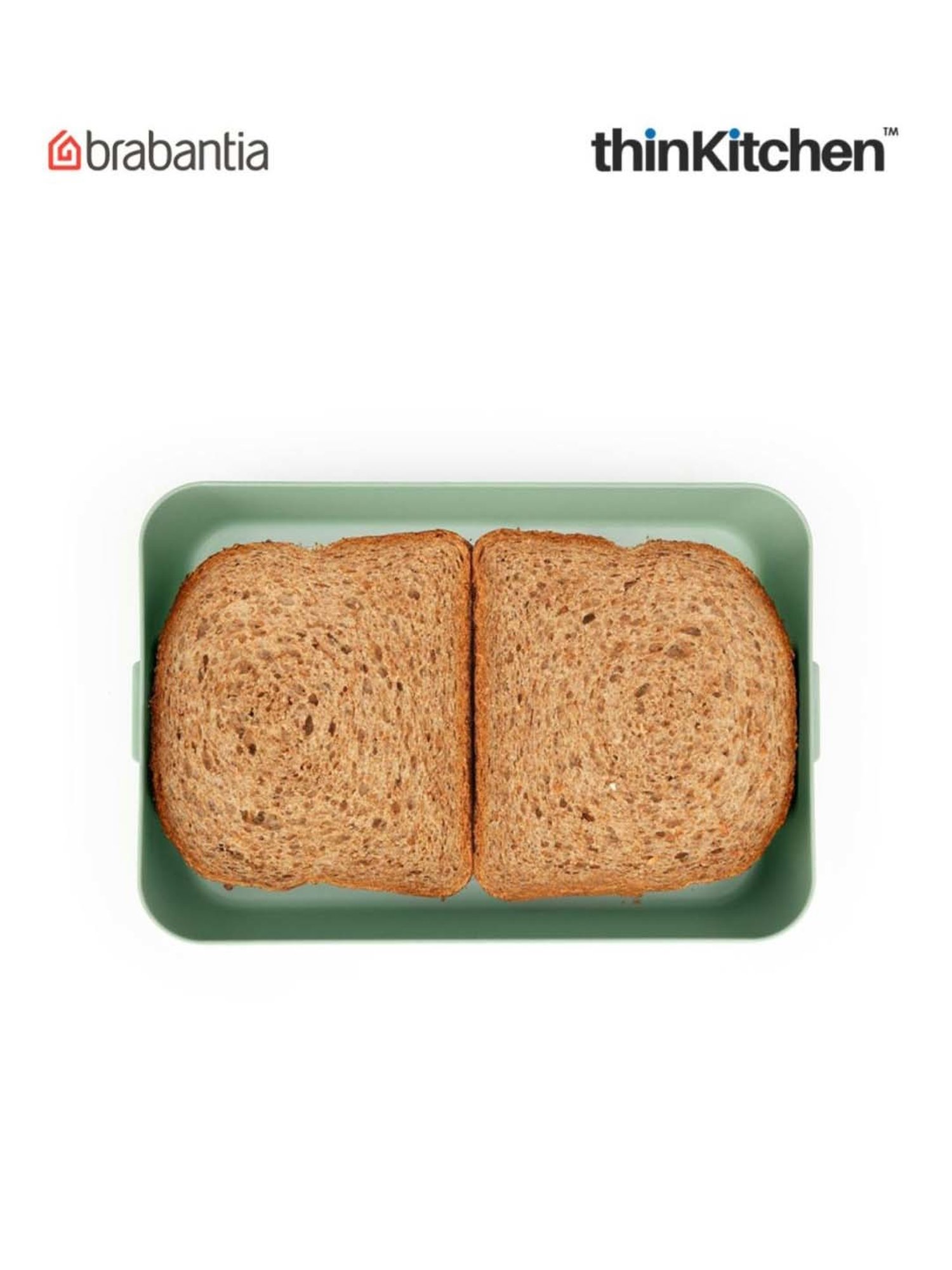 Brabantia Green Plastic Make & Take Large Lunch Box (2 L)