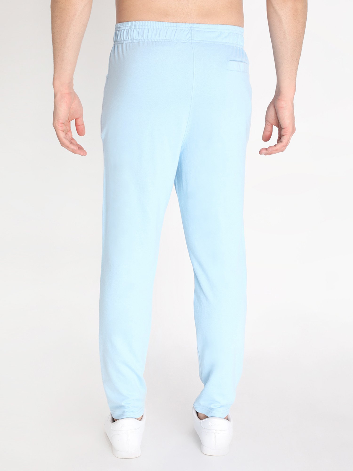 Chkokko Sky Blue Regular Fit Trackpants