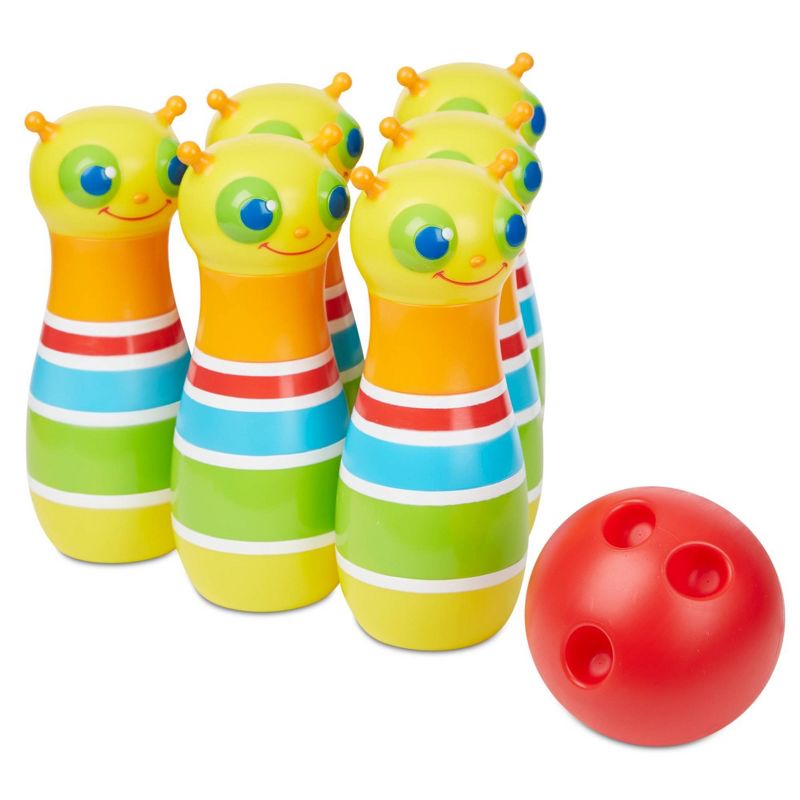 Melissa & Doug Rainbow Caterpillar Bowling Set