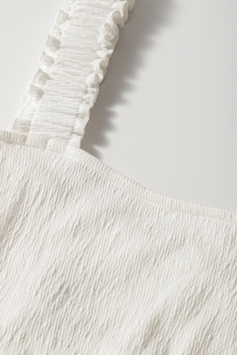 White Spotted Print Tie Neck Color Block Halter Sleeveless Shirt