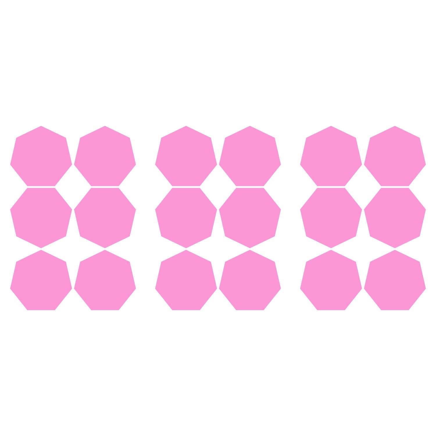 LiteMark 1 Inch Yellow Removable Heptagon Decals - Pack of 160