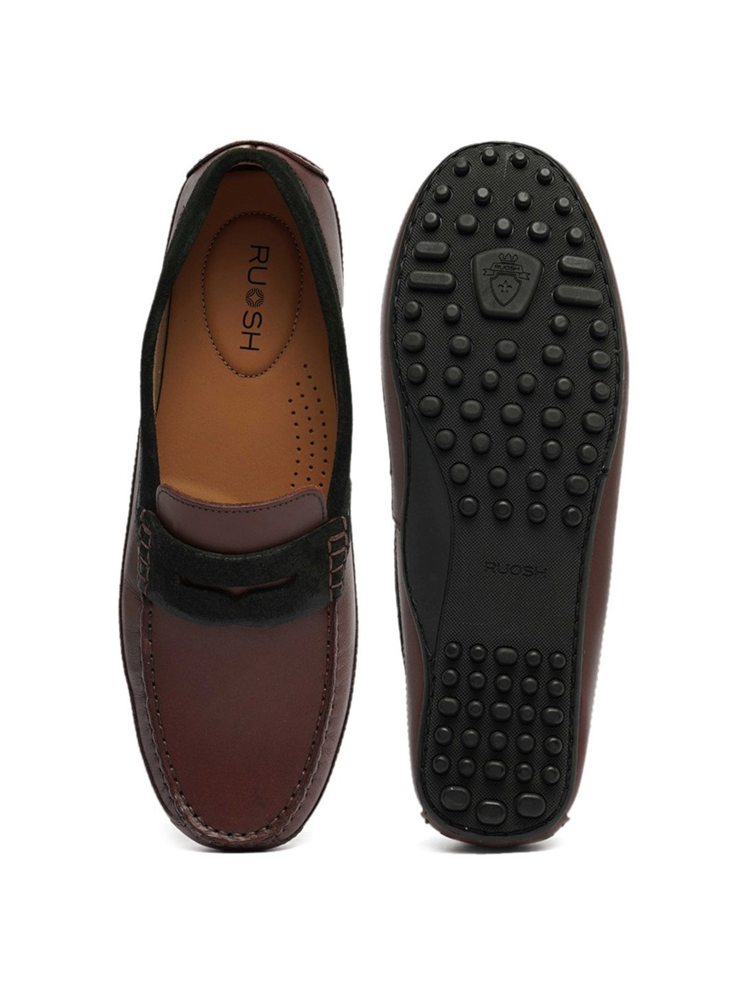 Ruosh Men's Brown Casual Loafers