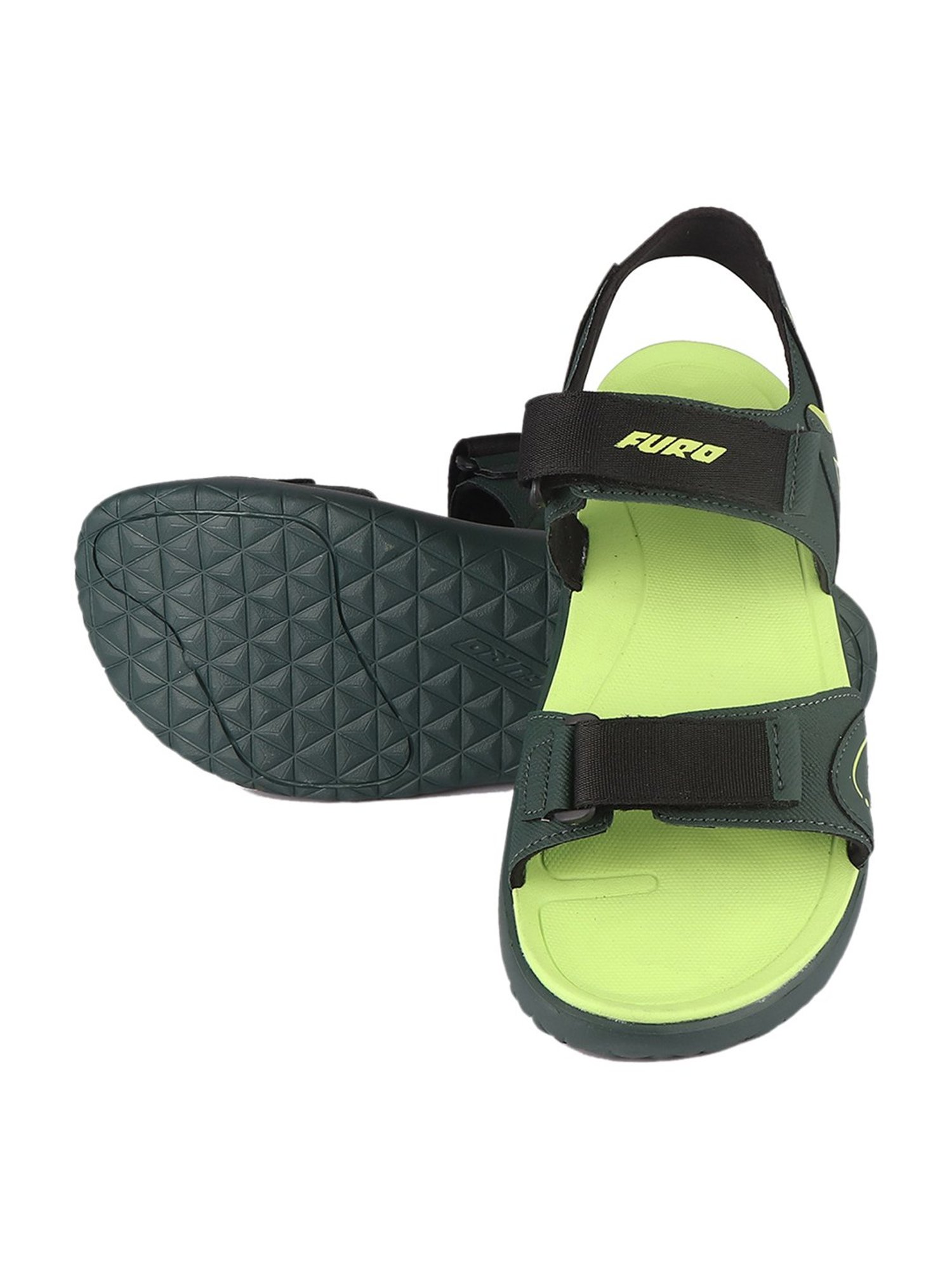 Furo by Red Chief Men's Forest Green Floater Sandals