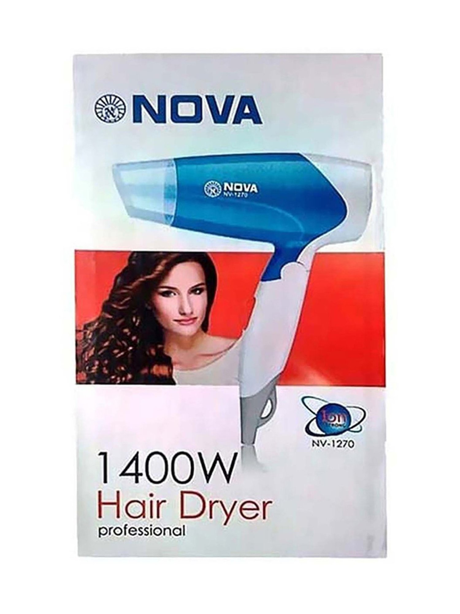 Staunch SHD2011 1600W Compact and Foldable Hair Dryer (White and Pink)