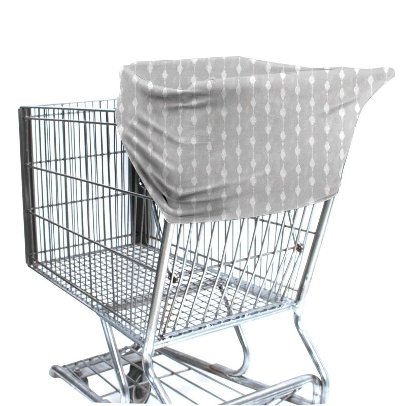 Bebe au Lait Pure & Simple 5-in-1 Cover with 2 Nursing Pads - Gray Shibori