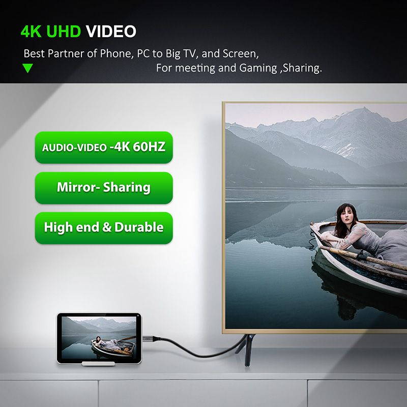 CABLETIME USB C to HDMI Cable 4k hdmi cable 4K 60Hz Type C HDMI  for Samsung