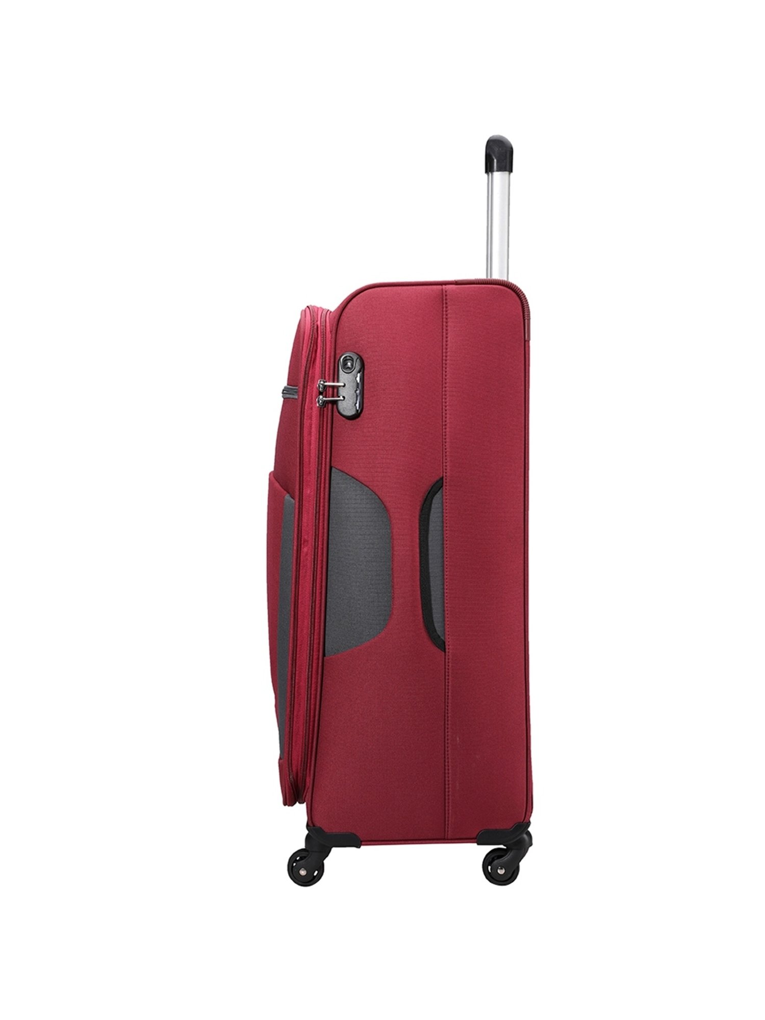 Carriall Red 4 Wheel Large Soft Cabin Trolley Set of 2 - 78 cm