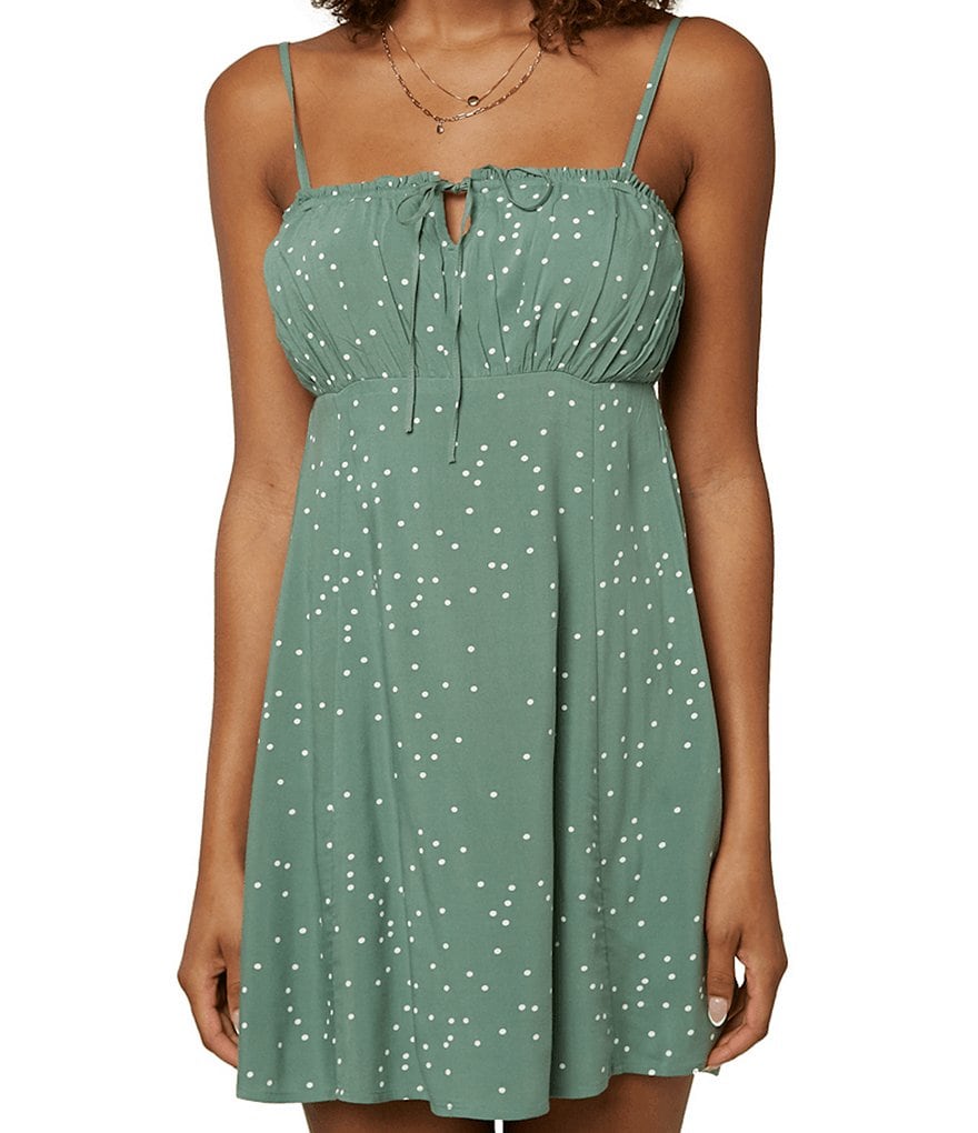 Rip Curl Spaghetti Strap La Bonita Striped Side-Slit Midi Dress