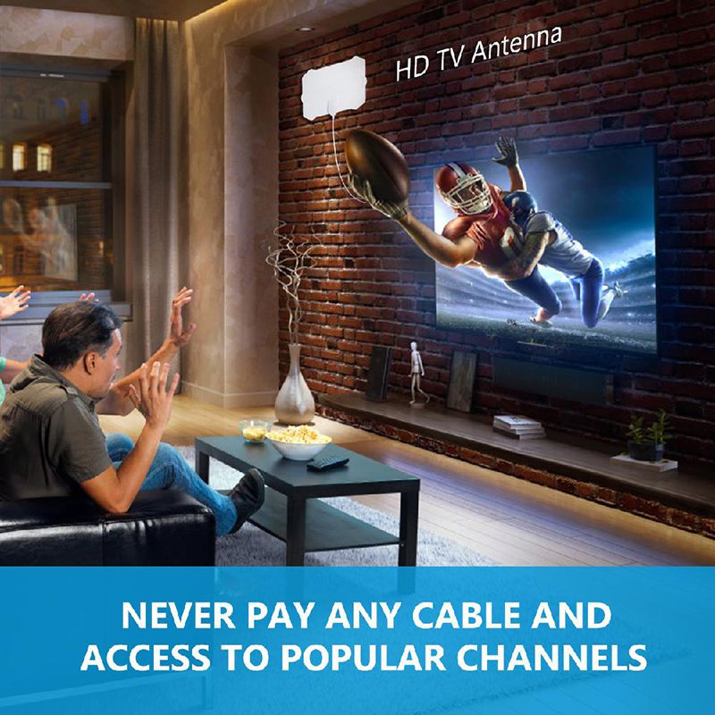 For EastVita 200 Mile Range Antenna TV Digital HD Skywire 4K Antena Digital Indoor HDTV 1080P TV Antenna with Signal Amplifier