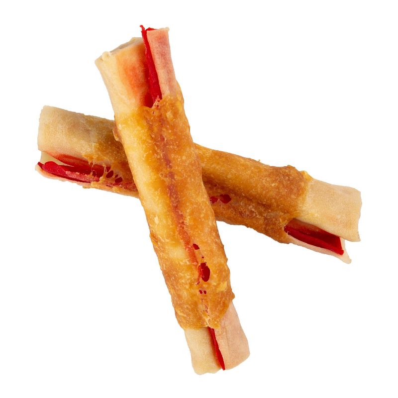 Good 'n' Fun Triple Flavor Rolls Rawhide Dog Treats Value Bag