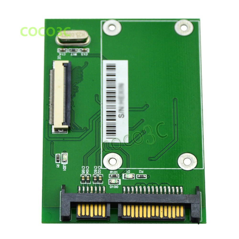 1.8 inch CE SSD to 2.5 inch SATA converter card  22Pin SATA to 40pin LIF / ZIF HDD adapter with 2 ribbon wire