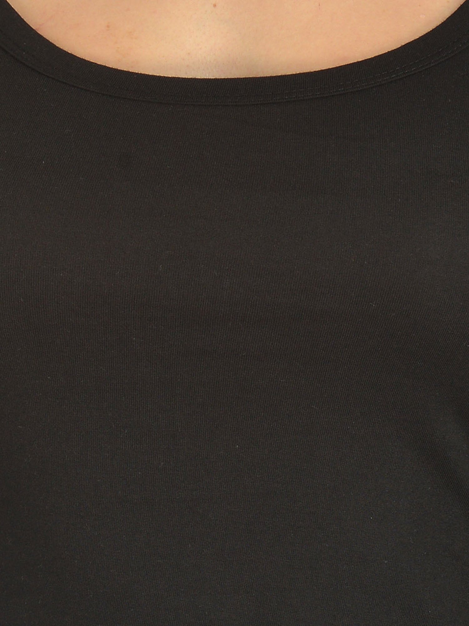 Mod & Shy Black Cotton Camisole