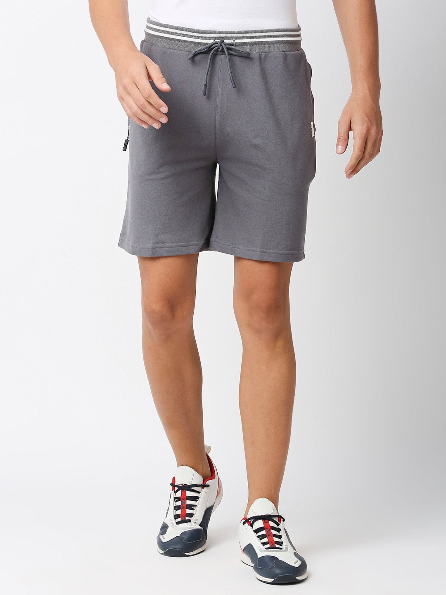 Fitz Charcoal Slim Fit Shorts