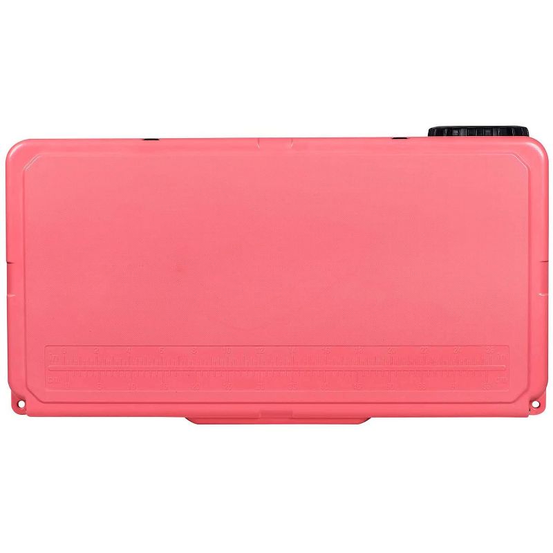 Driftsun Heavy Duty Rotomolded Thermoplastic UV Resistant Portable Rolling 70 Quart Insulated Hardside Ice Chest Beverage Cooler, Coral