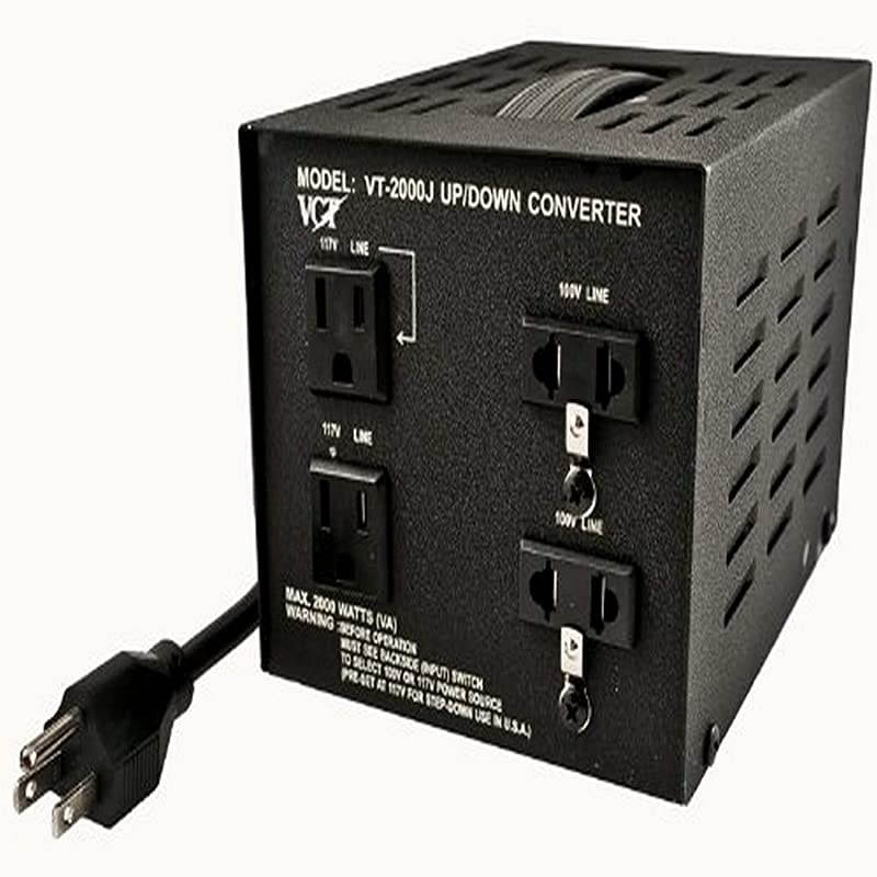 VT2000J Japan 100 volt to USA 110 volt voltage converter transformer 2000 WATT Black