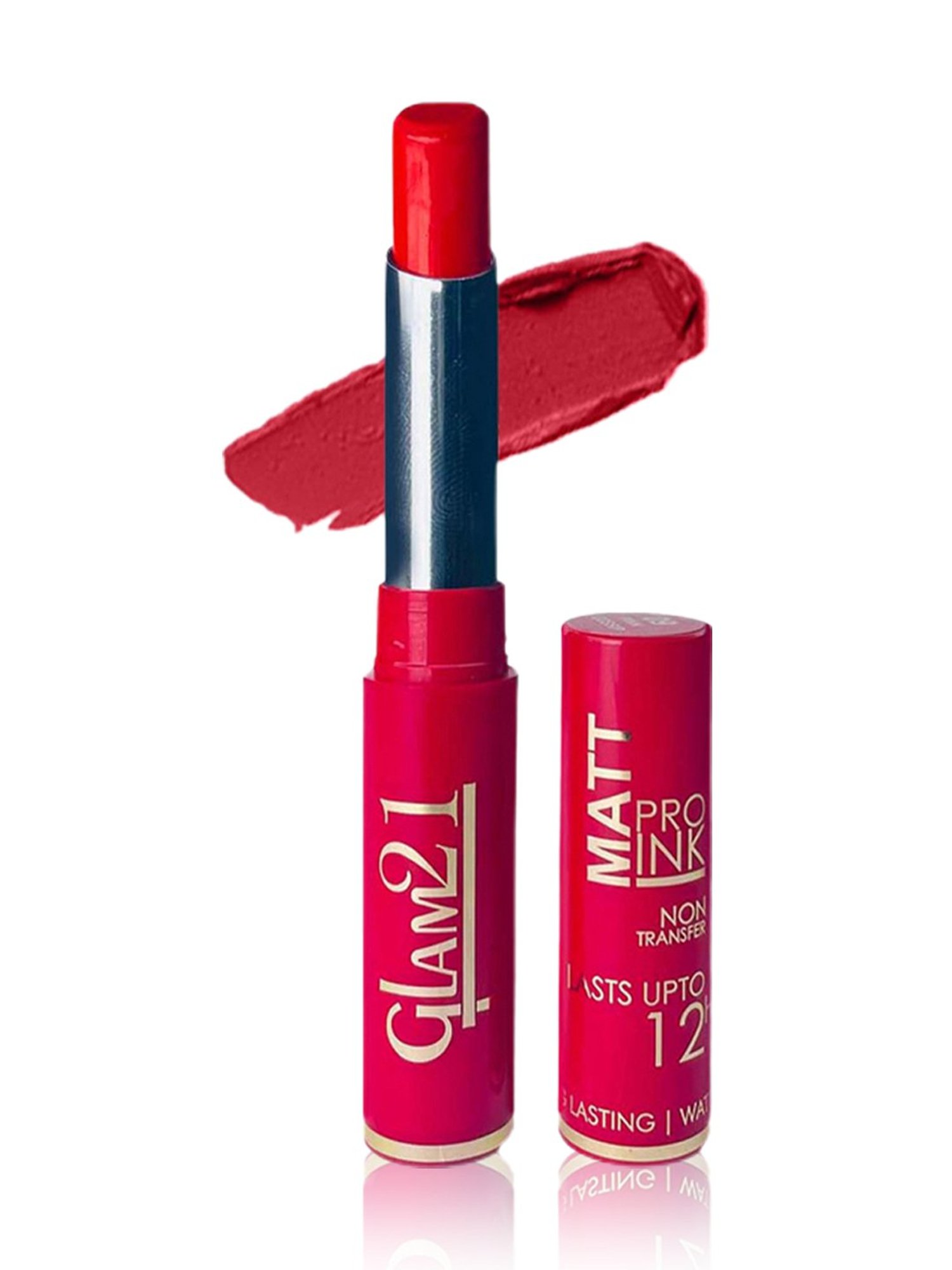 Glam21 Matt Pro Ink Non Transfer Lipstick 05 Naughty Red - 3 gm
