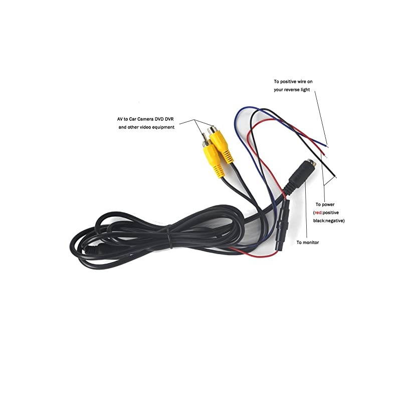 7 Inches TFT Color LCD Car Rear View Camera Monitor Support Rotating The Screen and 2 AV Inputs (7 Inch LCD Monitor)
