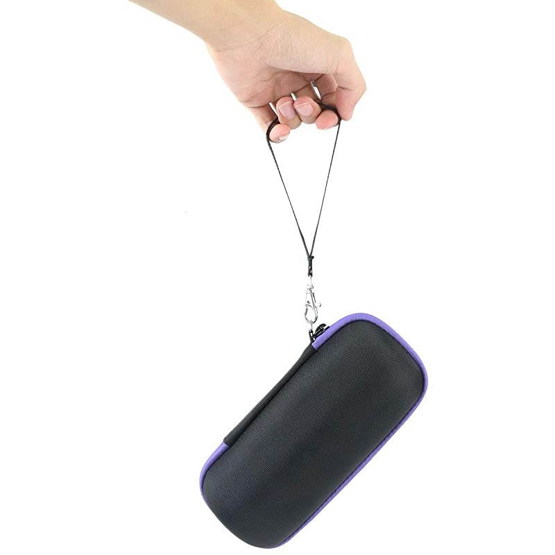 Hard Travel Case for COMISO Waterproof Bluetooth Speakers Outdoor Wireless Portable Speaker Black Case + Inside Lavender