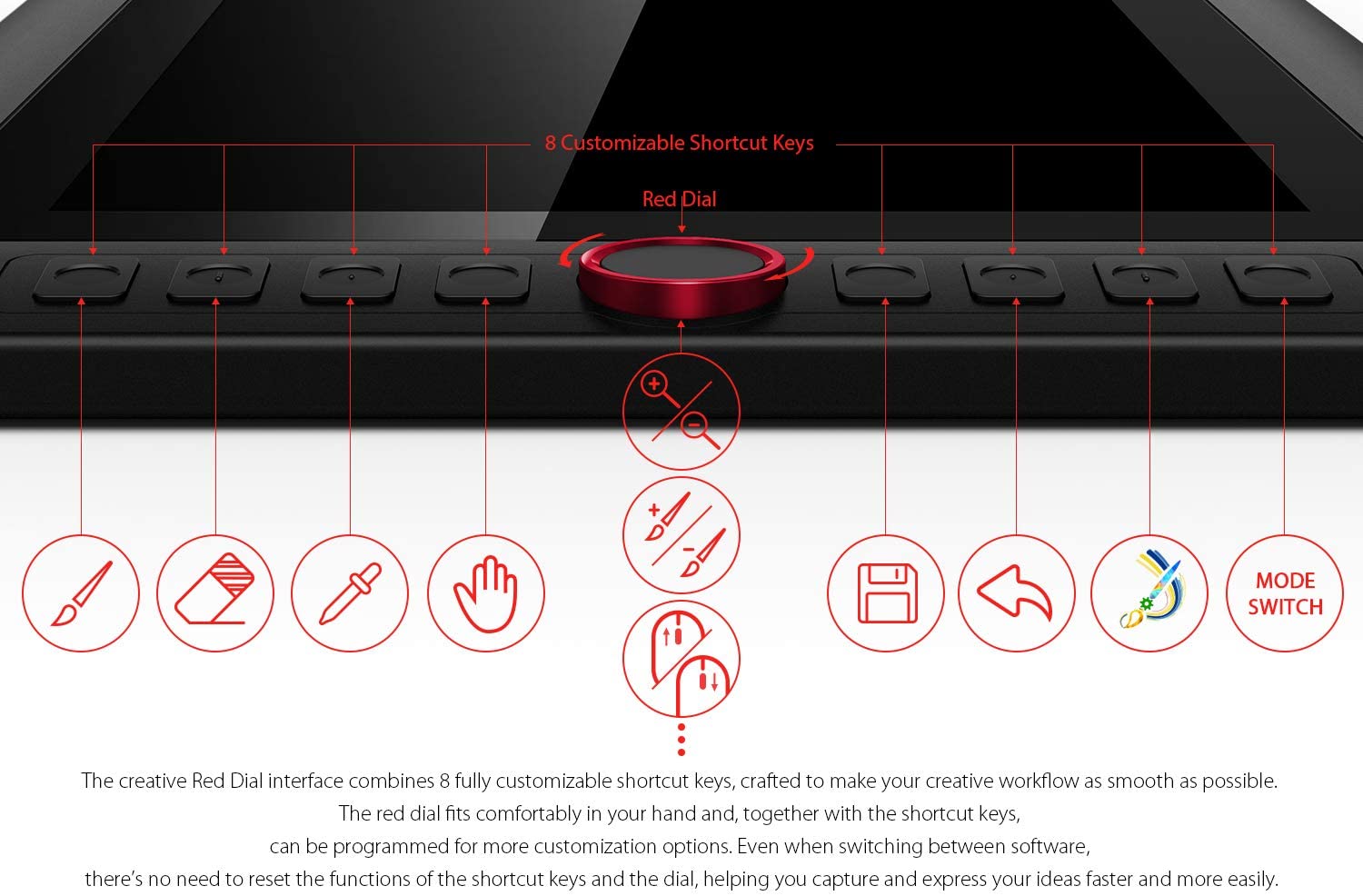 XP-PEN Artist13.3 Pro 13.3 Inch IPS Drawing Monitor Pen Display Full-Laminated Graphics Drawing Monitor with Tilt Function and 8 Shortcut Keys (8192 Levels Pen Pressure, 123% sRGB)