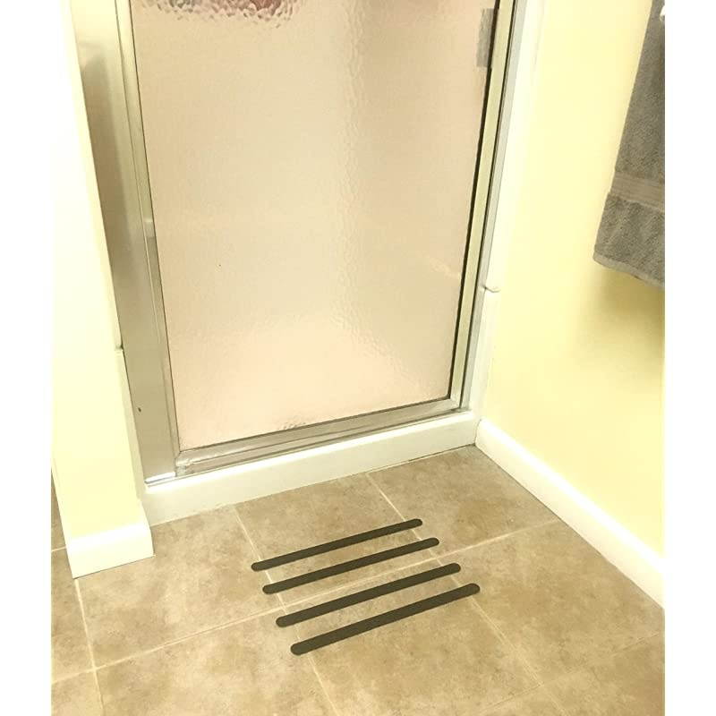 Slip Stair Floor Grip Strips 20 Precut strips 1 x 155 Anti slip safety tape WaterproofIndoorOutdoorCommercial adhesive gritPrevent FallsCars Trucks and Trailers too