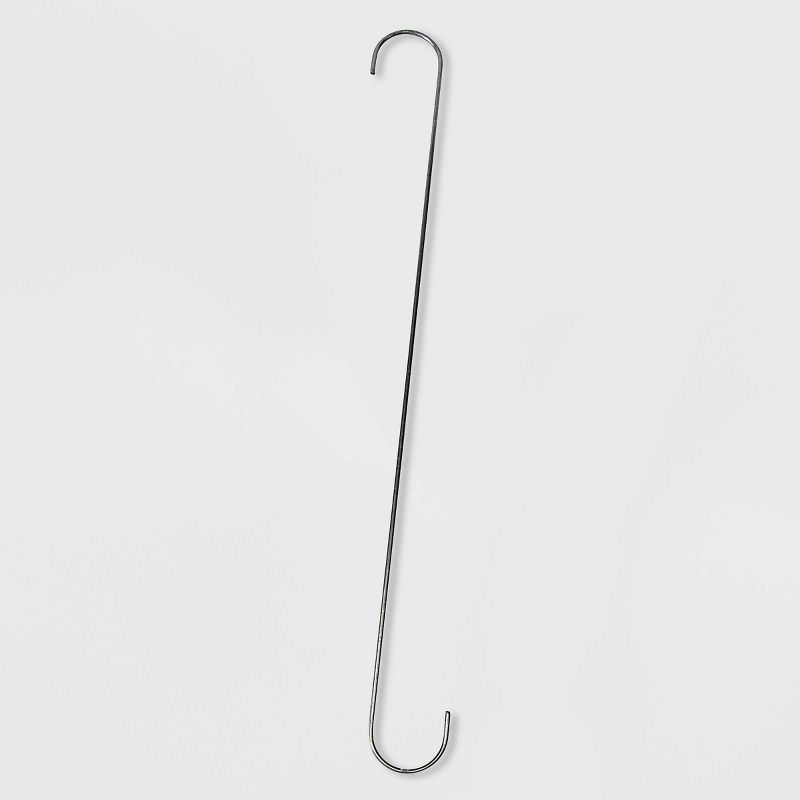 25pk 24" Galvanized Steel Heavy Duty S-Hook Hangers Gray - Glamos