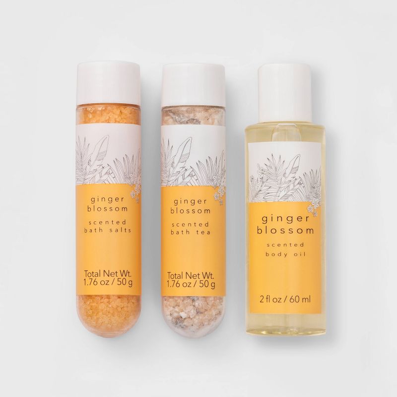 Ginger Blossom Sanctuary Revitalize Bath Gift Set - 3pc