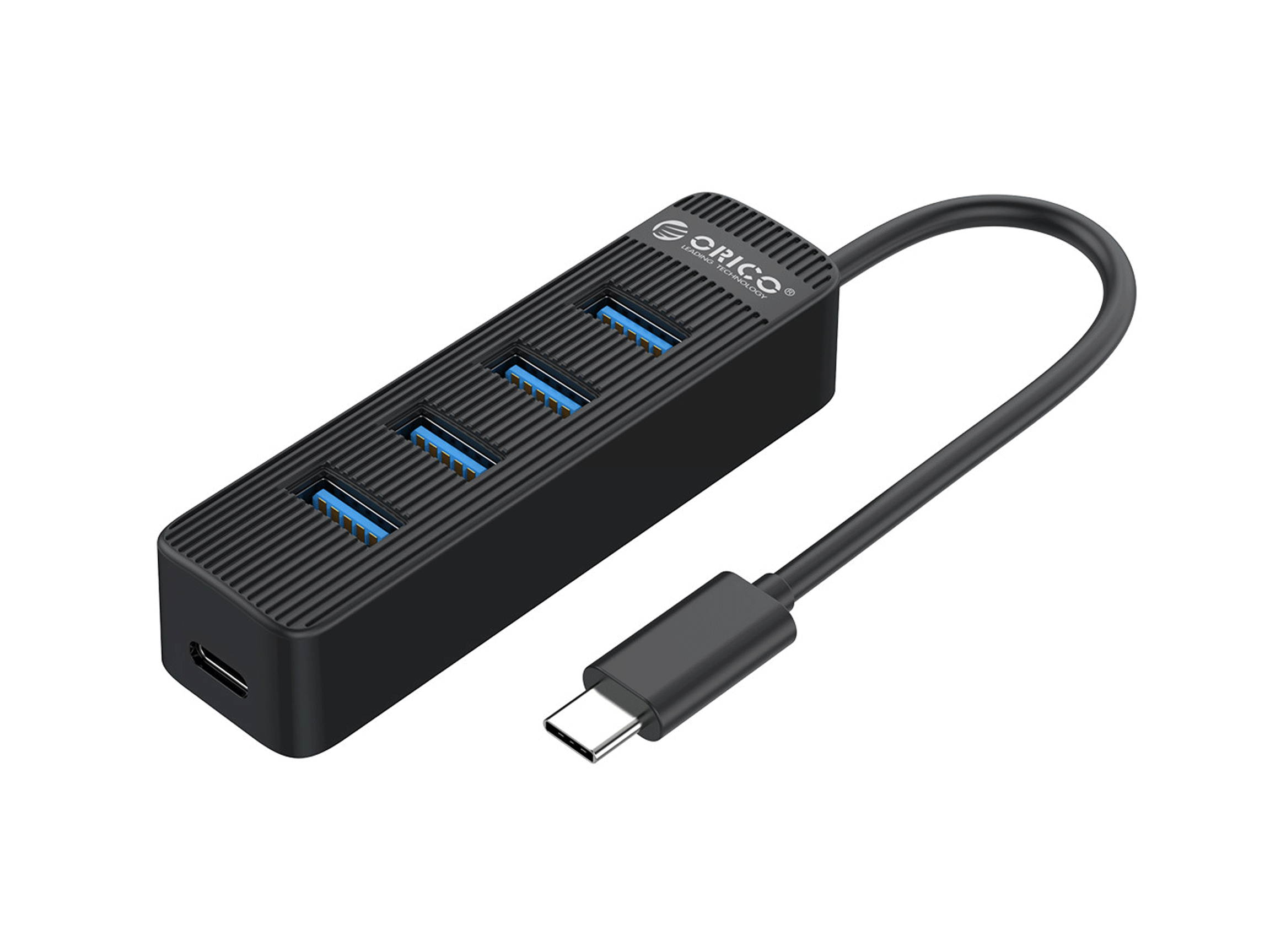 ORICO High Speed 4 Port USB 3.0 HUB With Type C Power Supply Port For PC Laptop Computer Accessories ABS USB Splitter USB3.0 OTG Adapter