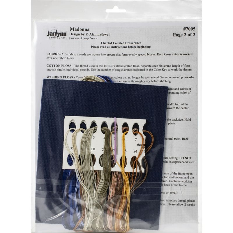 Janlynn Counted Cross Stitch Kit 9"X11"-Madonna (14 Count)