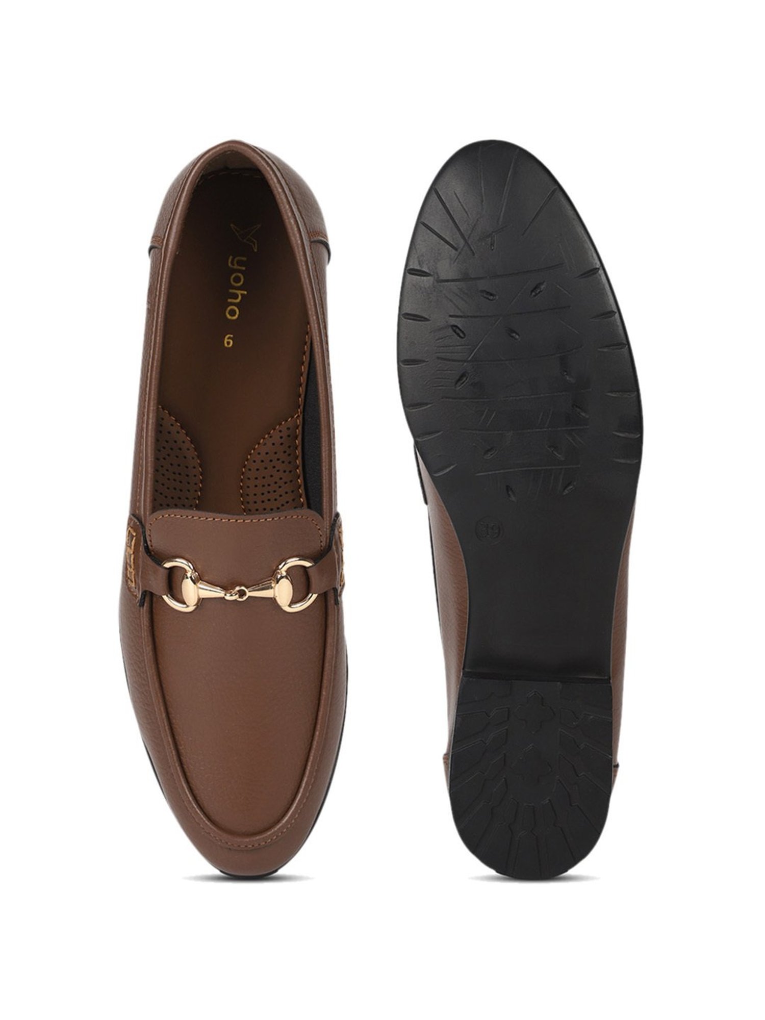 Yoho Women's Brown Casual Loafers