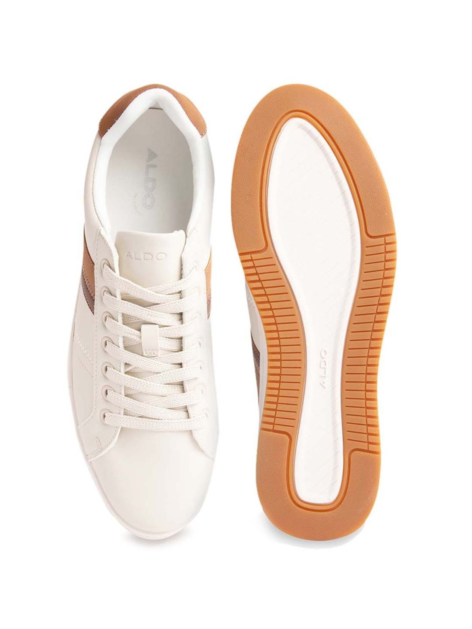 Aldo Men's Off White Casual Sneakers