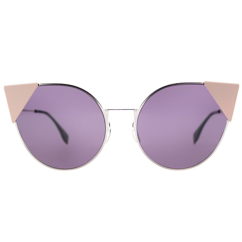 Fendi LEI  010 Womens Cat-Eye Sunglasses Silver 57mm