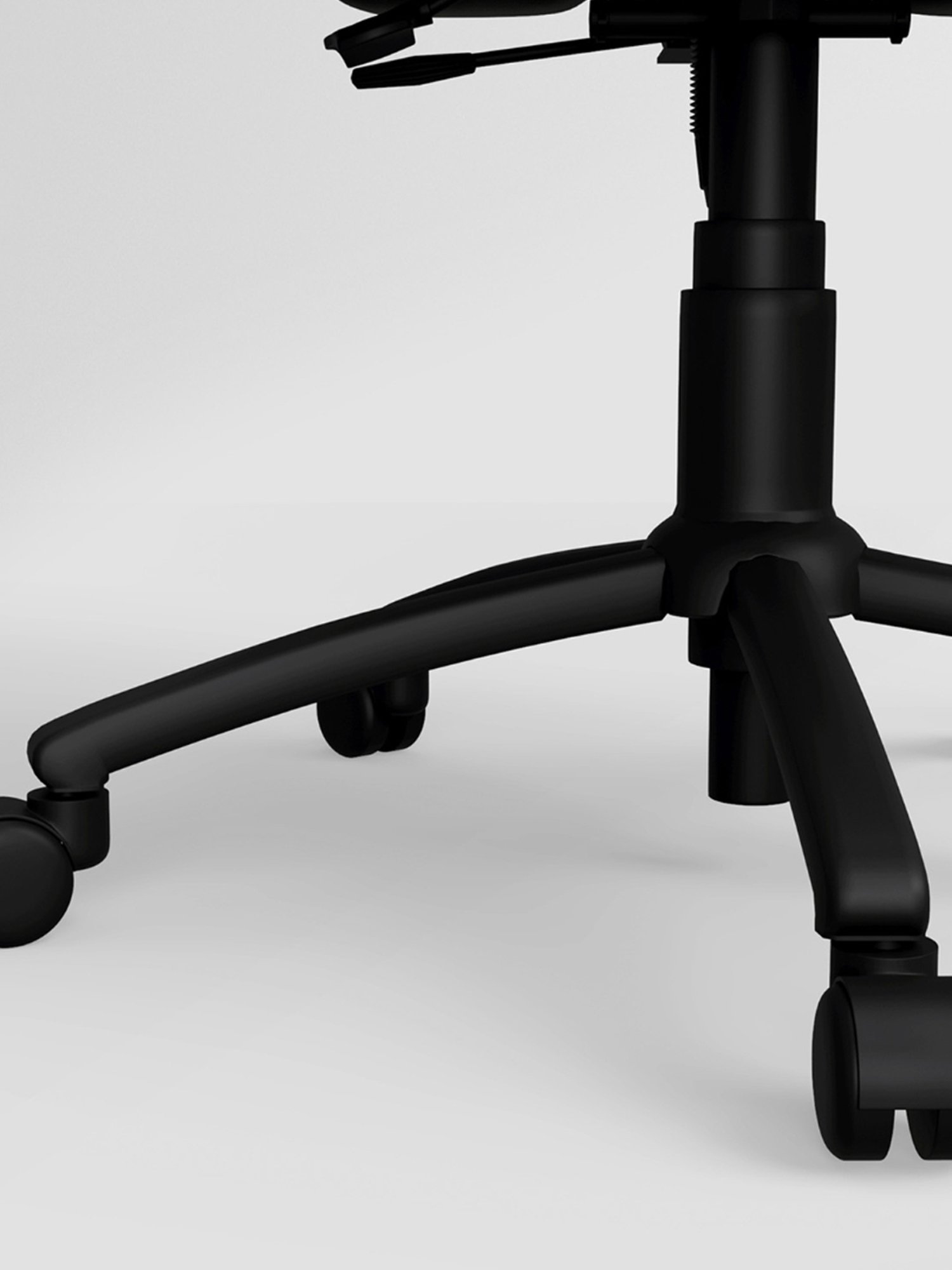 Godrej Interio Virtue Black Mild Steel Leatherette Study Chair