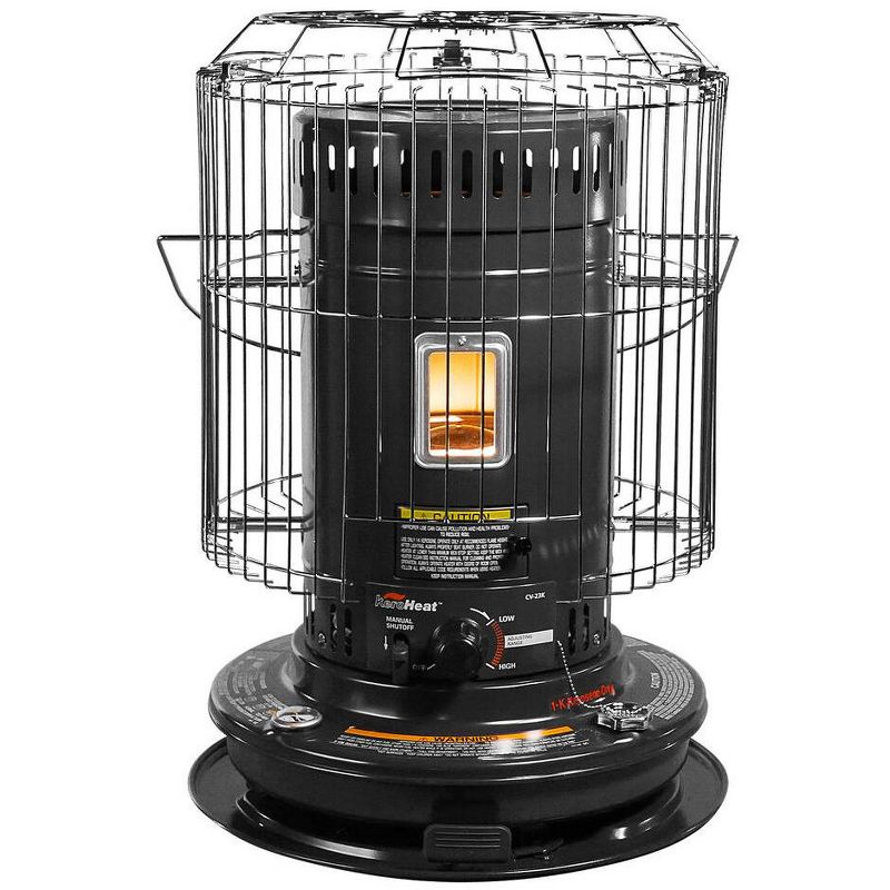 Sengoku CV-23K(H) KeroHeat Efficient Indoor Outdoor Portable Travel Convection Kerosene Space Heater with Automatic Safety Shut Off, 23,500 BTU, Black