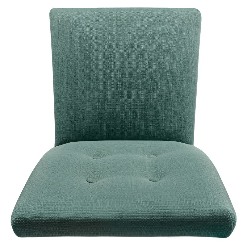 Set of 2 Kristin Tufted Dining Chair Aqua Textured - HomePop