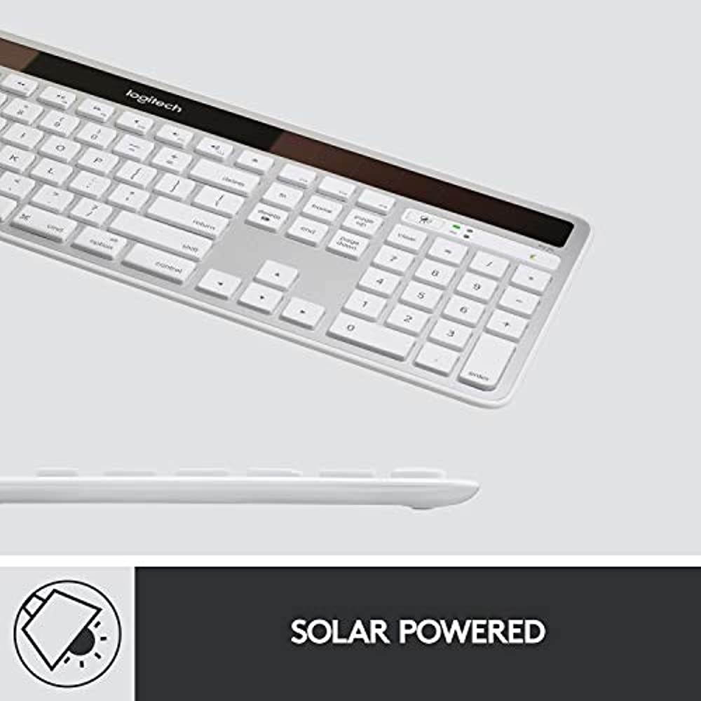 NEW Logitech 920-003472 K750 Thin Solar Wireless Keyboard KB for MAC SILVER