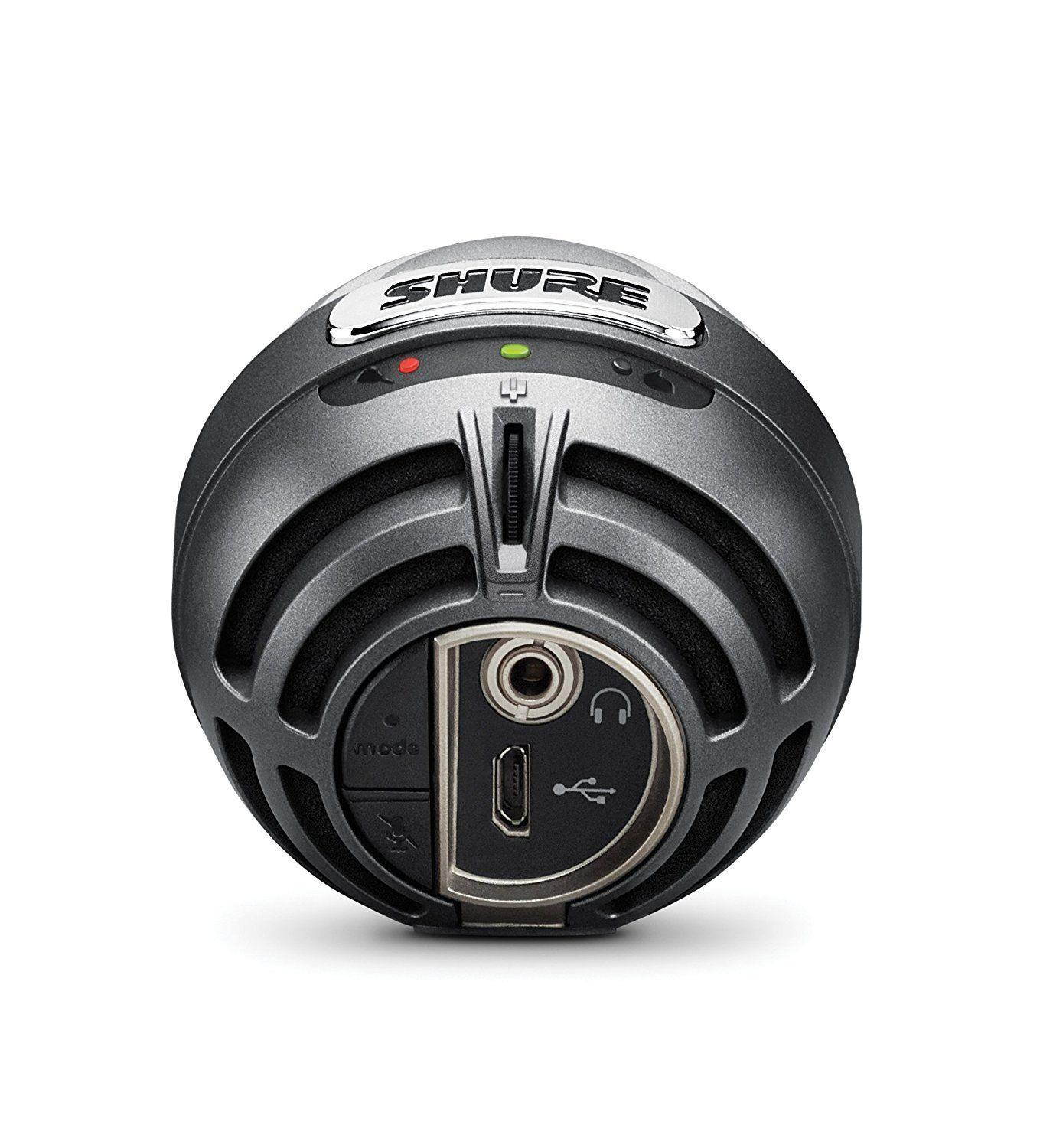 Shure MOTIV MV5 Digital Condenser Microphone (Grey)