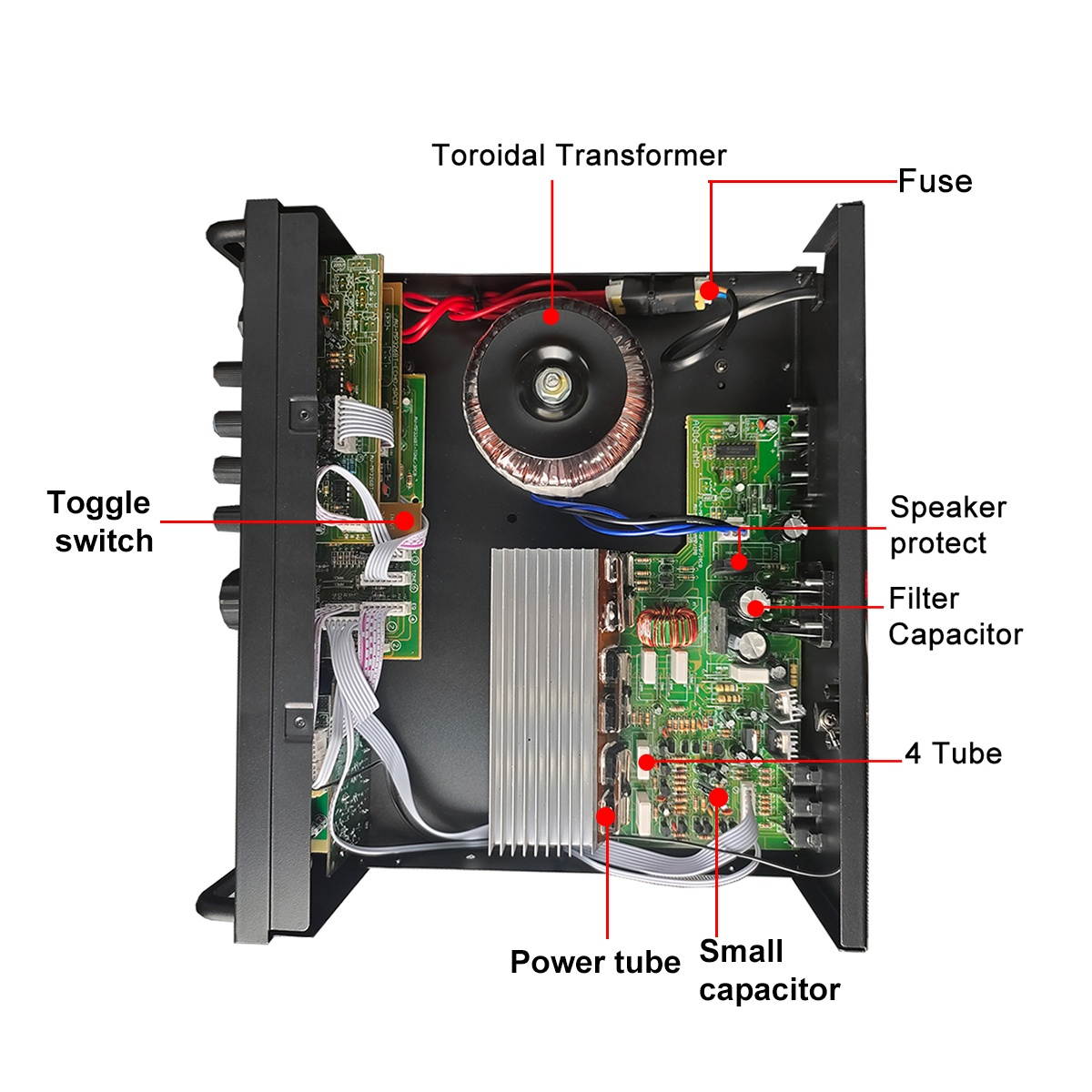 2000W bluetooth Stereo Amplifier Surround Sound USB SD AMP FM DVD AUX LCD Display Home Cinema Karaoke Remote Control