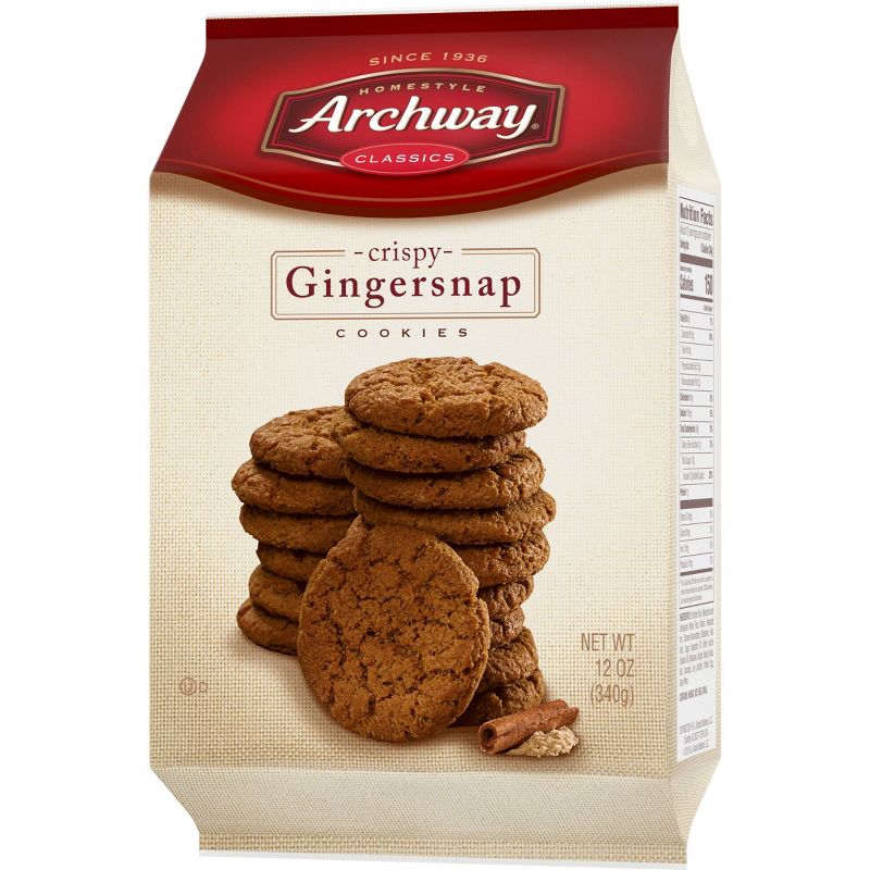 Archway Gingersnap Crispy Snacking Cookies - 14oz