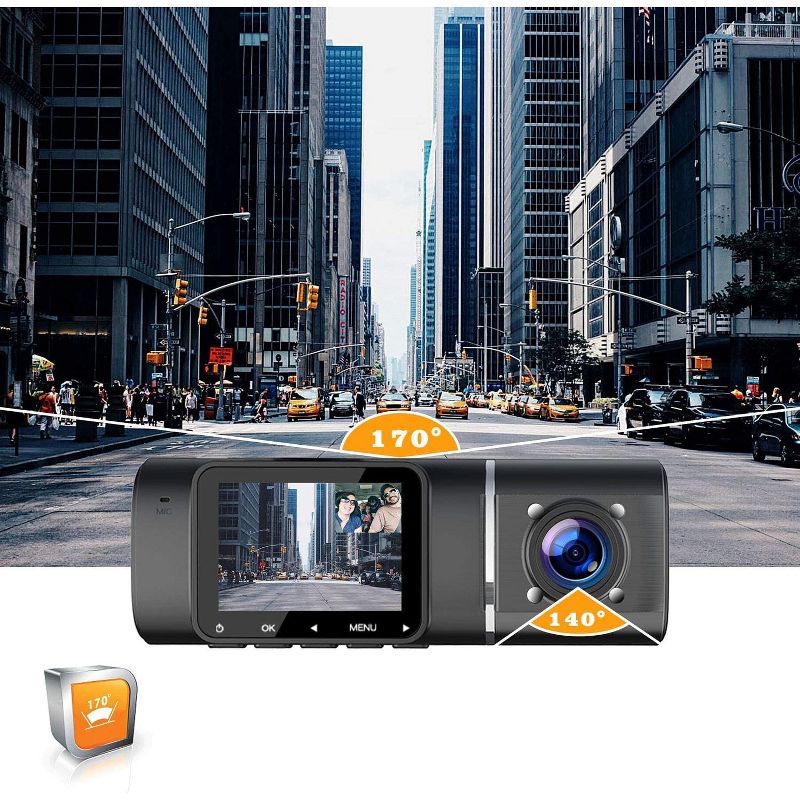 TOGUARD CE41  with IR Night Vision Dual Dash Camera