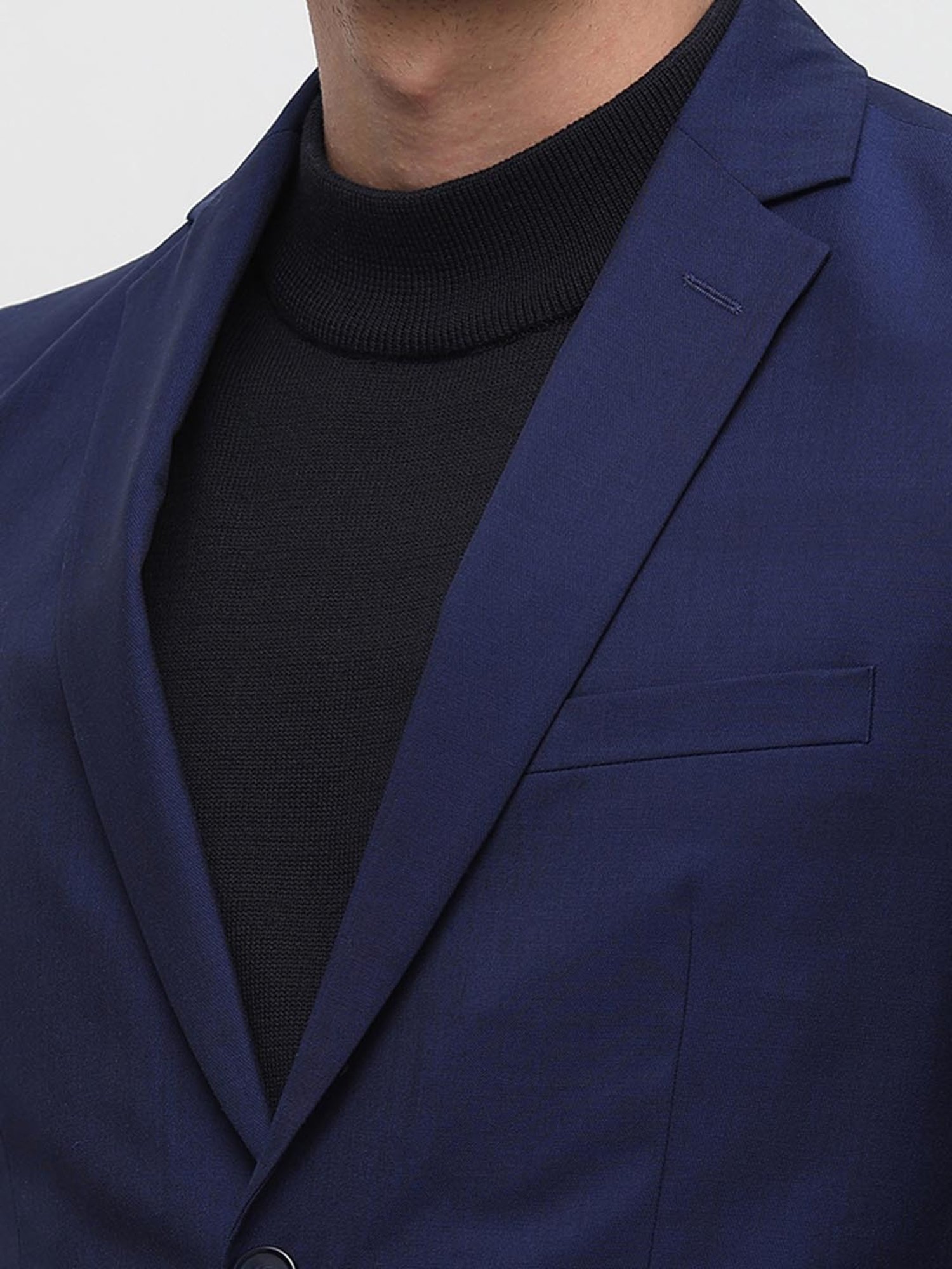 Vastramay Black Regular Fit Blazer