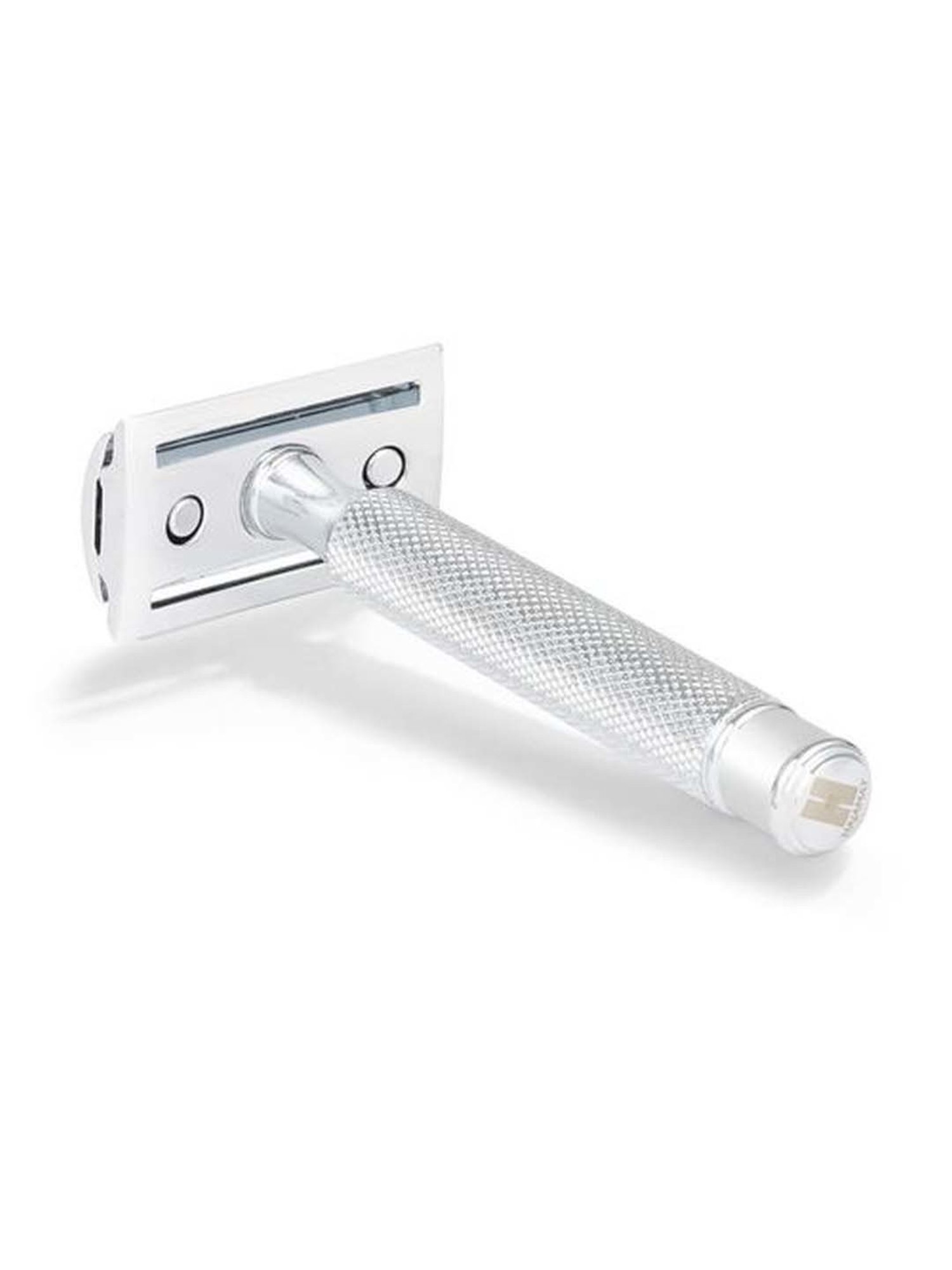Hajamat Scythe Double Edge Safety Razor Stainless Steel 304 Chrome Finish Closed Comb