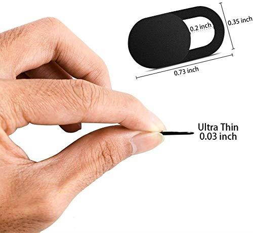 Webcam Cover 0.03 Ultra Thin Laptop Camera Cover Slide for iPhone MacBook Air Pro Computer iMac iPad PC Cell Phone Echo Show Smartphone Tablet, Webcam Blocker Privacy Slider