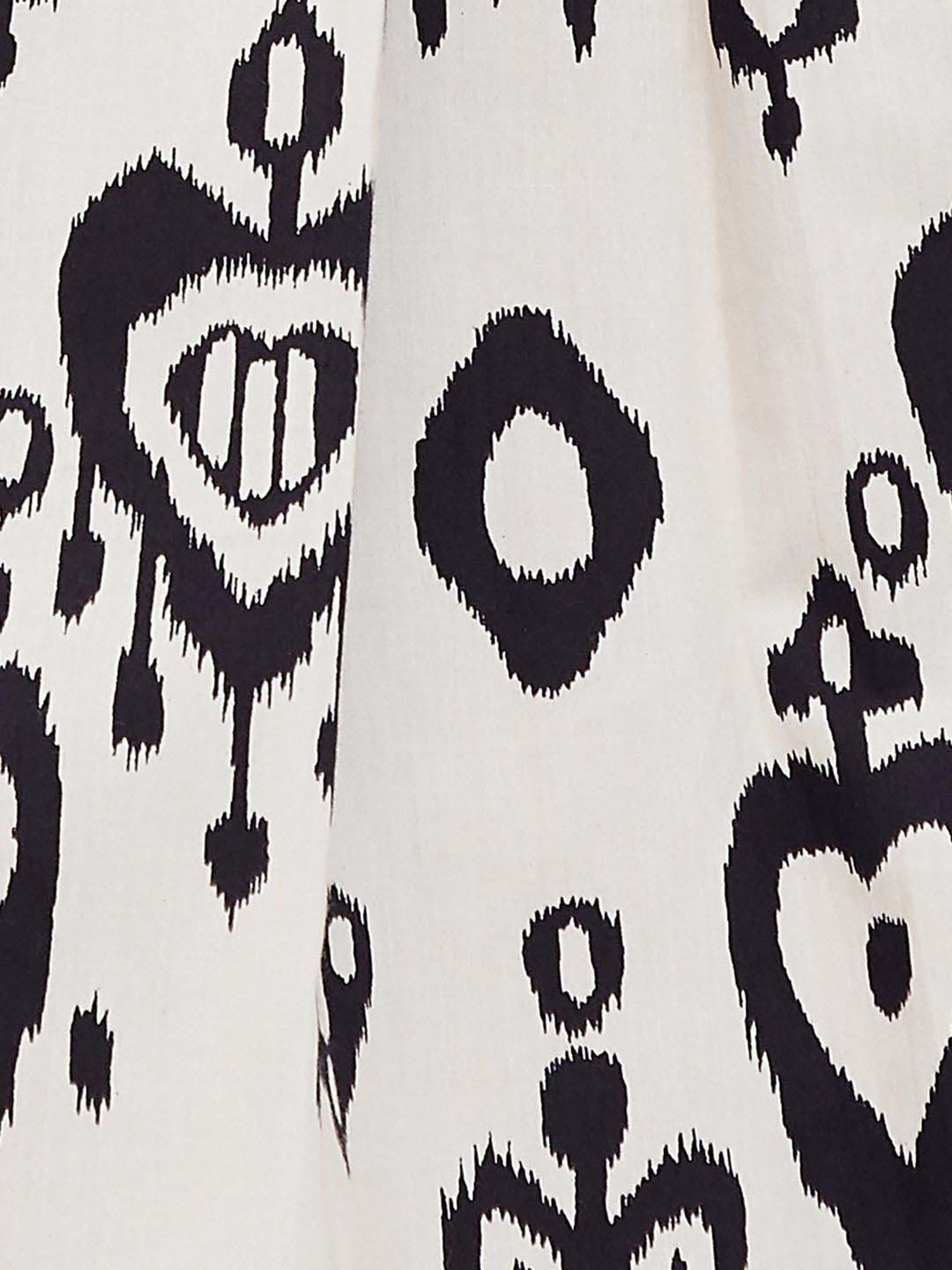 Colour Me by Melange Black & Off-White Cotton Printed Crop Top With Jacket