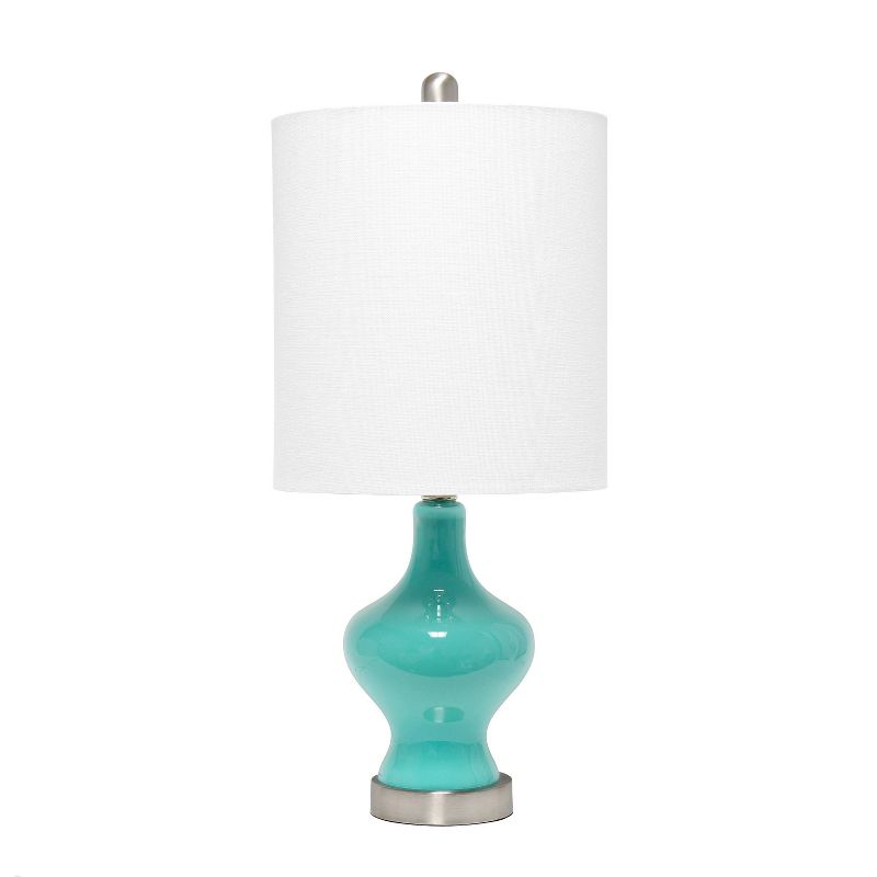 Paseo Table Lamp with Fabric Shade Teal - Lalia Home