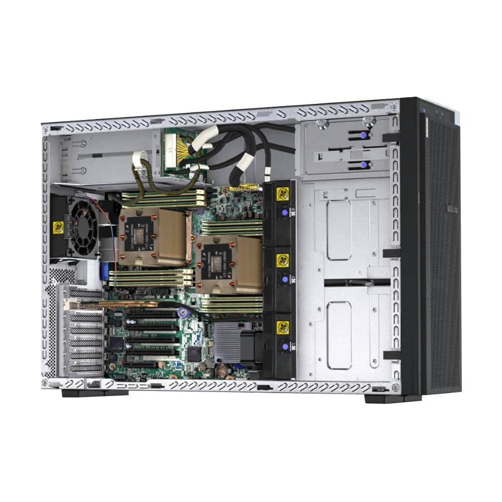 Lenovo ThinkSystem ST550 Tower Server Bundle with 2 x Intel Xeon Silver 4210, 128GB DDR4, 2TB SSD, 24TB HDD, RAID, Matrox G200 Graphics, Windows Server 2019