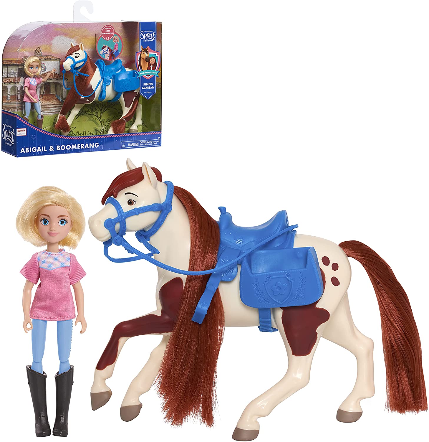 DreamWorks Spirit Riding Free Collector Doll & Horse, Abigail & Boomerange, by Just Play