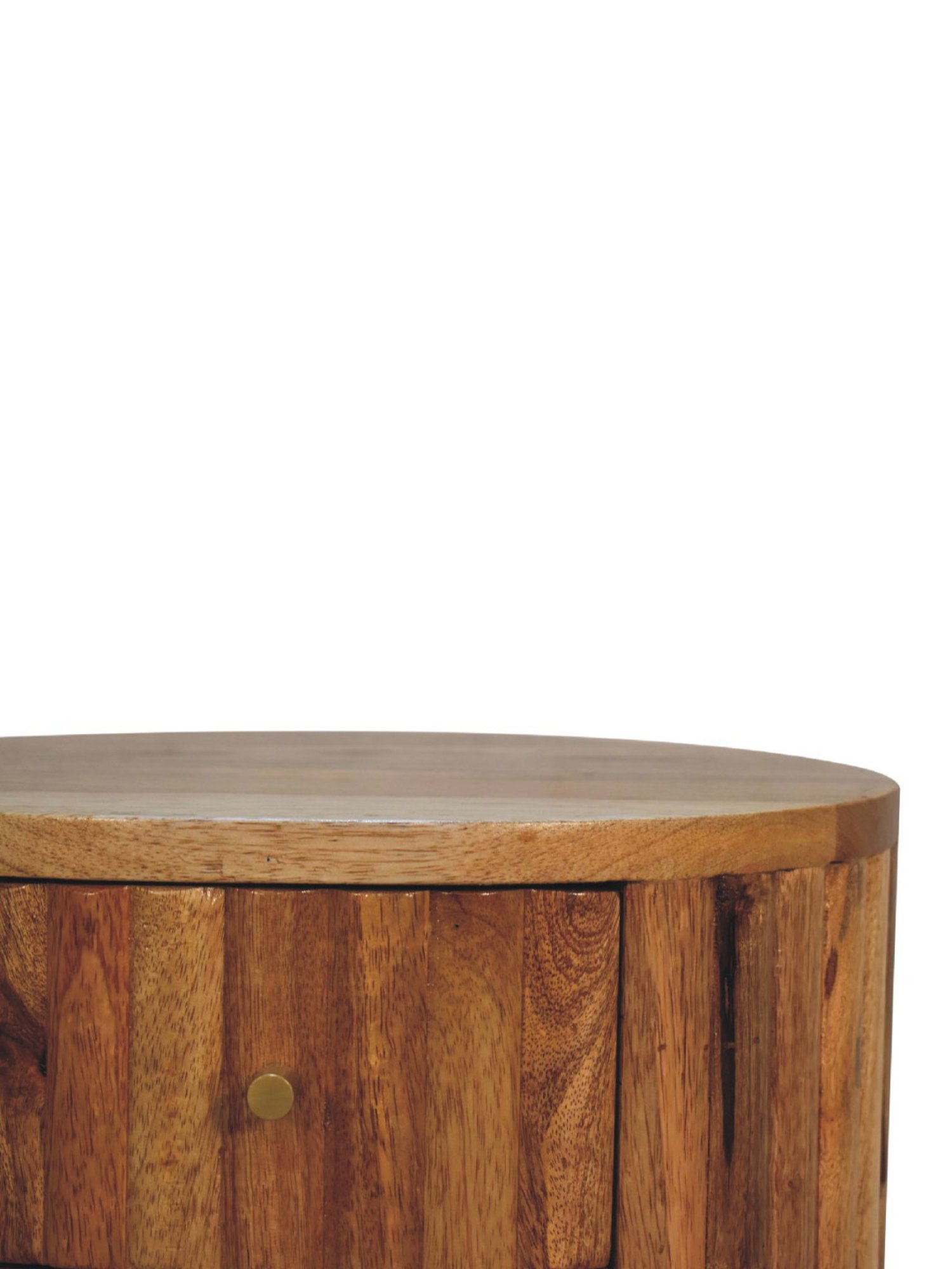 Ikiriya Avina Solid Dark Brown Wood End Table