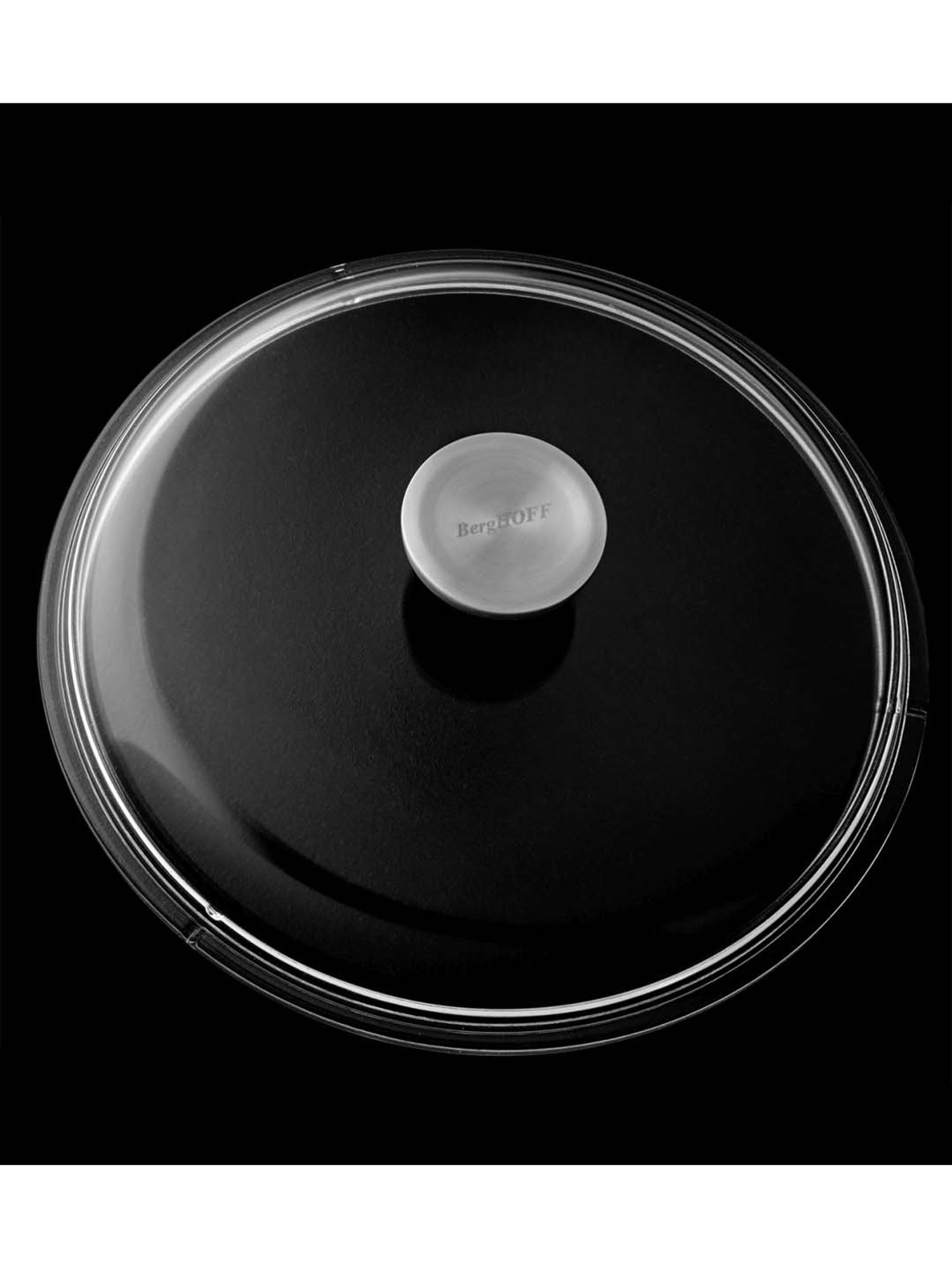 BergHOFF Gem Black Aluminium Casserole with Lid (2800 ml) - Set of 1