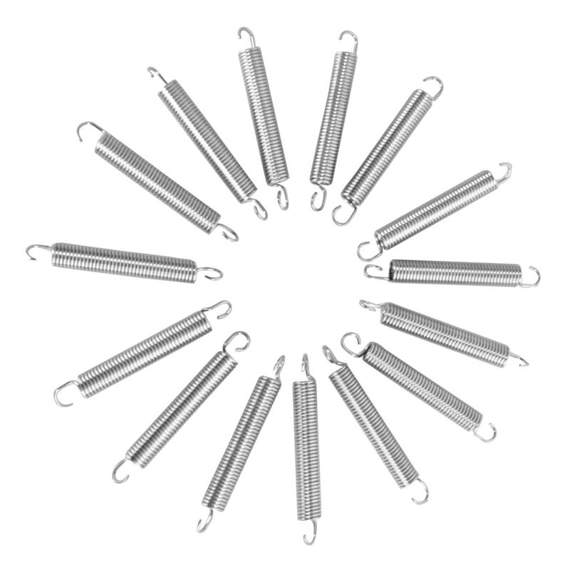 UpperBounce 5.5" Trampoline Springs Heavy-Duty Galvanized - Set of 15 (spring size measures from hook to hook)